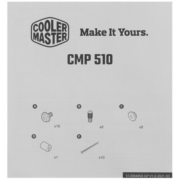 Корпус Cooler Master CMP 510 [CP510-KGNN-S01] черный