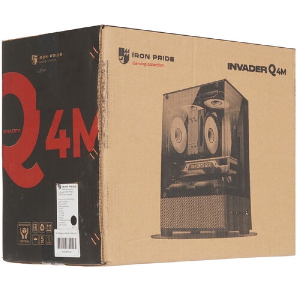 Корпус Iron Pride INVADER Q4M [УФ-20250004] черный