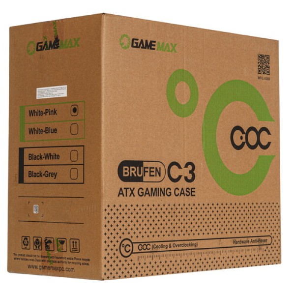 Корпус GameMax Brufen C3 WP [Brufen C3 WP] белый