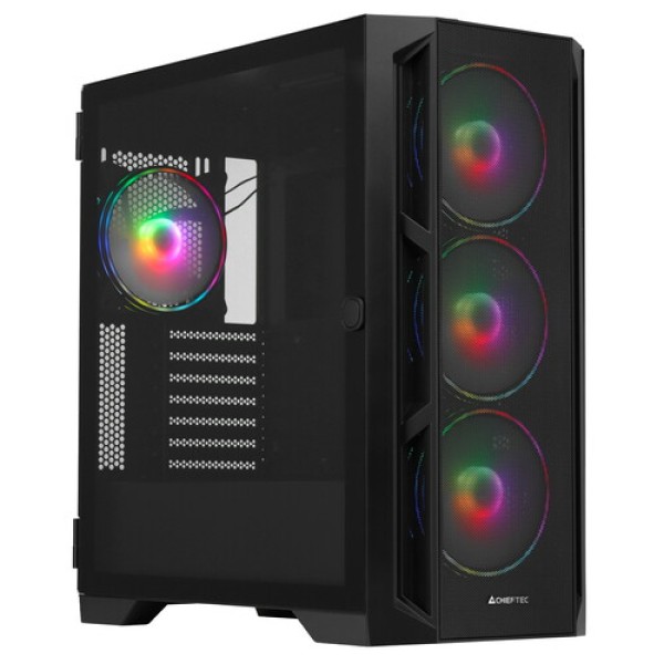 Корпус CHIEFTEC APEX LUMO GA-01B-L-OP [GA-01B-L-OP] черный