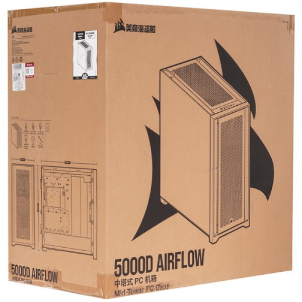 Корпус Corsair 5000D AIRFLOW [CC-9011211-CN] белый