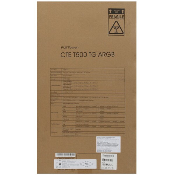 Корпус Thermaltake CTE T500 TG ARGB Snow [CA-1X8-00F6WN-01] белый