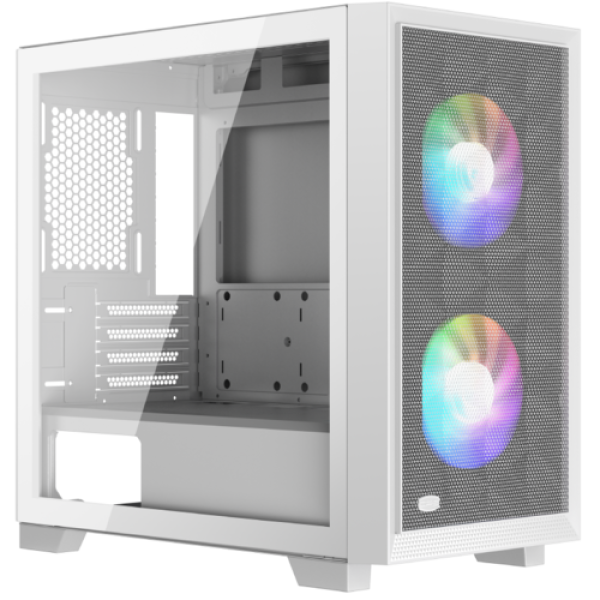 Корпус PCCooler C3D310 WH ARGB [C3D310-WHP2-GL] белый