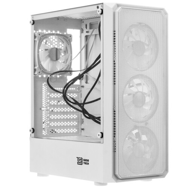 Корпус BaseTech eXtreme GFX-03 [BT-GFX-03W-MESH-4F-IB] белый
