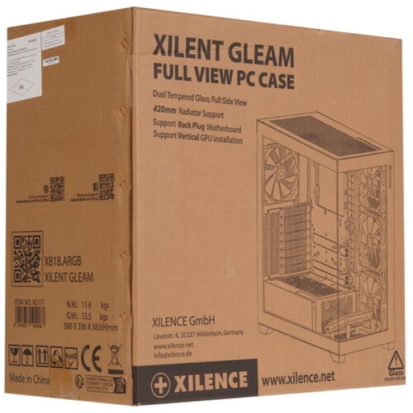 Корпус Xilence XILENT GLEAM [XG171] черный