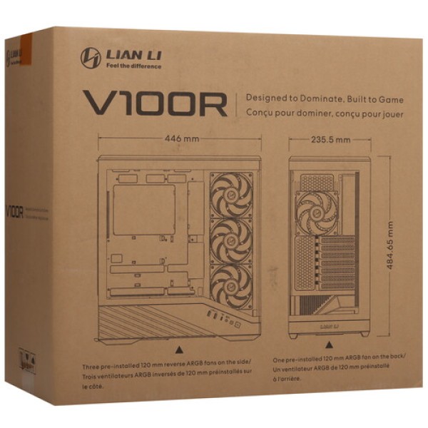Корпус LIAN LI Vector V100RW [G99.V100RW.R0] белый