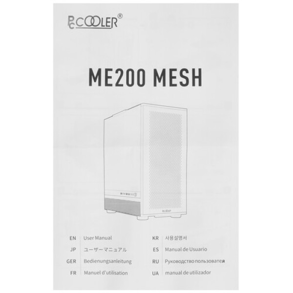 Корпус PCCooler ME200 MESH BK [C3-A520BKP3-G] черный