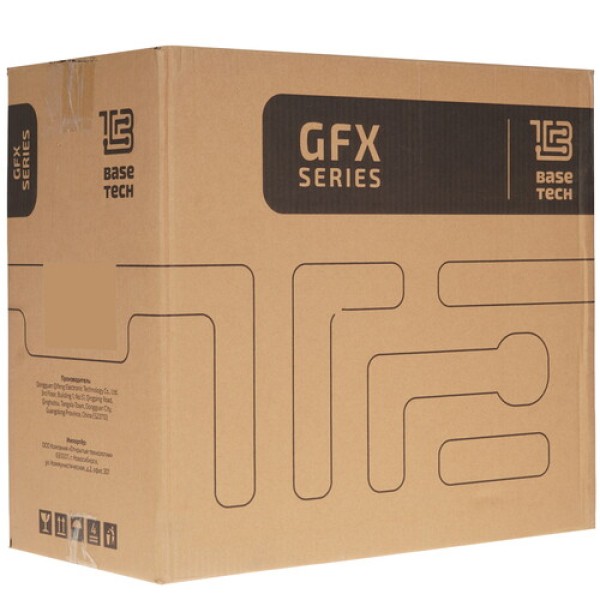 Корпус BaseTech eXtreme GFX-03 [BT-GFX-03W-MESH-4F-IB] белый