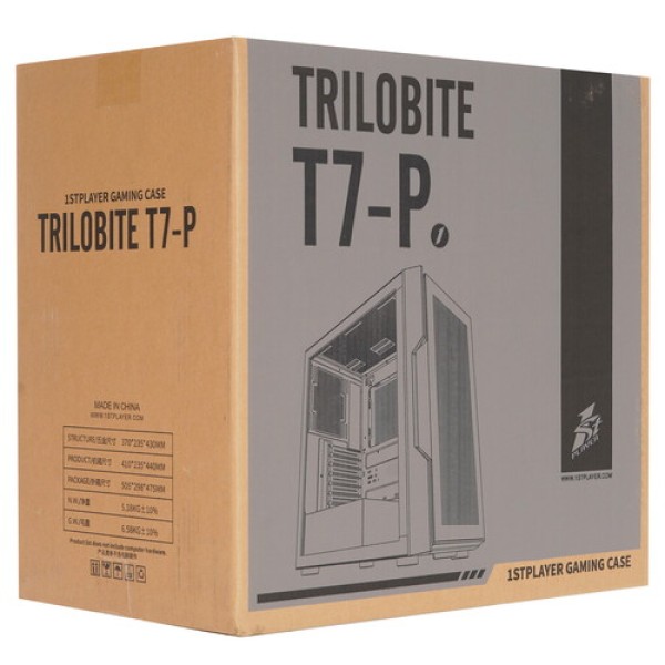 Корпус 1STPLAYER TRILOBITE T7-P [T7-P-BK-4F1] черный
