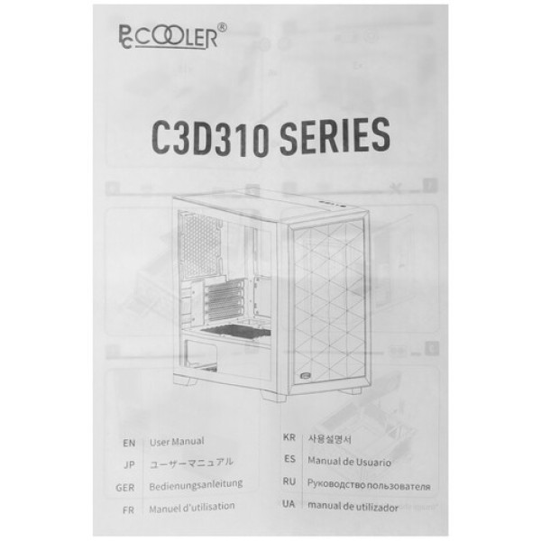 Корпус PCCooler C3D310 BK [C3D310-BKP0-GL] черный
