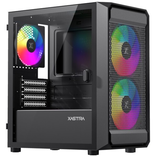 Корпус XASTRA A303M 3ARGB [A303M-2FC14A-1FC12A-D] черный