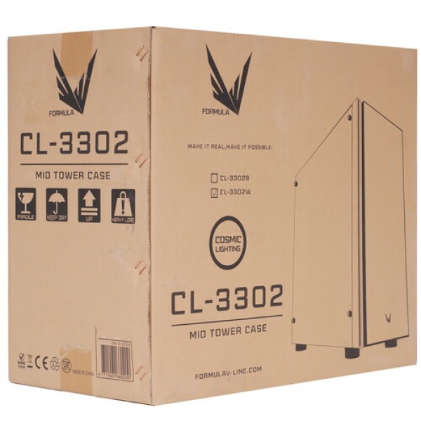 Корпус Formula CL-3302W RGB белый