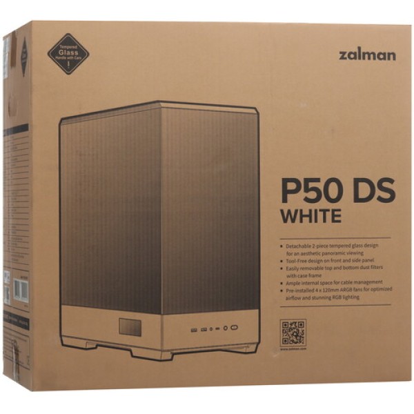 Корпус ZALMAN P50 DS White [P50 DS Black] белый