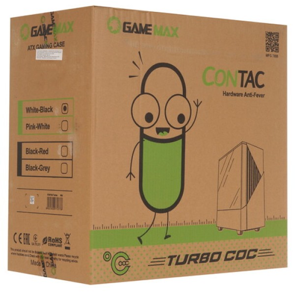 Корпус GameMax Contac COC WB [ContacCOCWBMFG.T806] черный