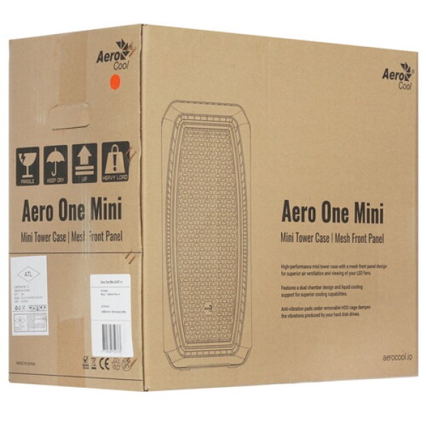 Корпус AeroCool Aero One Mini [Aero One Mini-G-WT-v1] белый