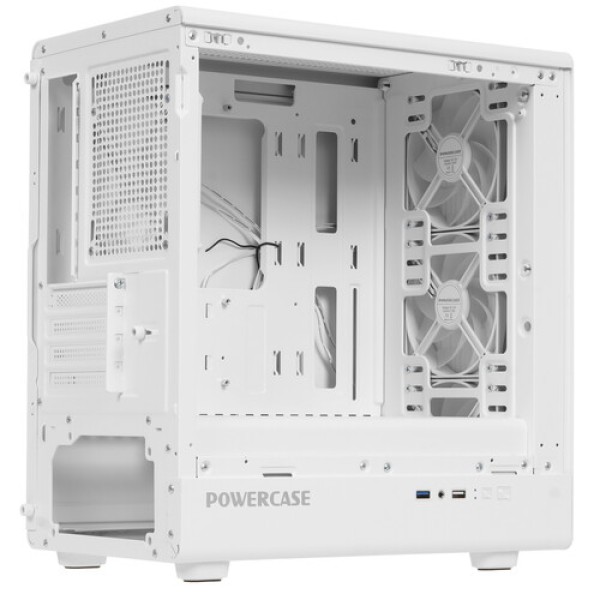 Корпус PowerCase Mistral Micro C4W ARGB [CMMCW-A4] белый