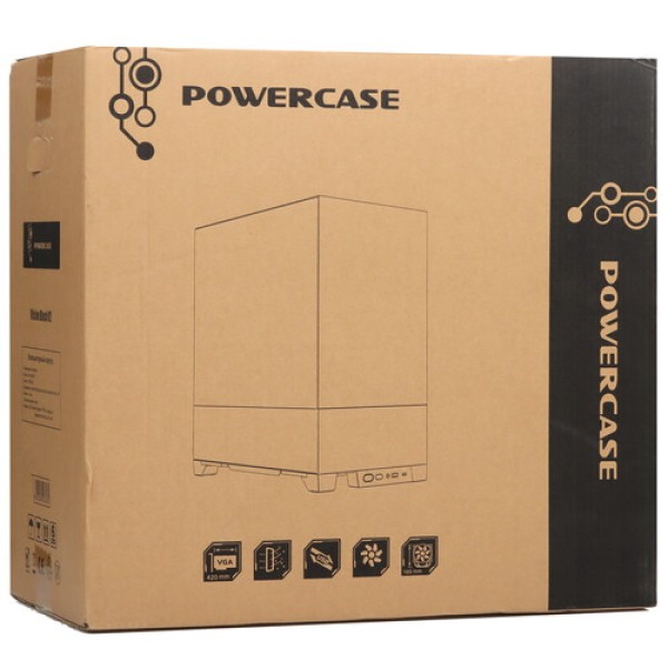 Корпус Powercase Vision Black V2 [CVBAV2-L0] черный