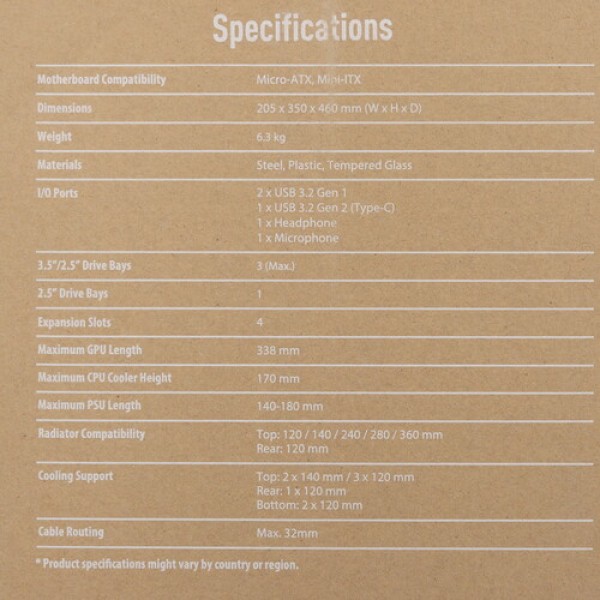 Корпус ASUS ​Prime AP201 TG [90DC00H3-B09010] белый