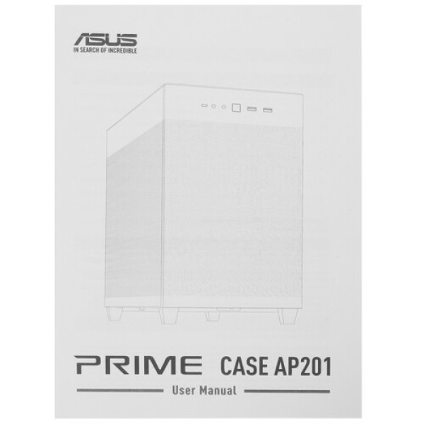 Корпус ASUS ​Prime AP201 TG [90DC00H3-B09010] белый