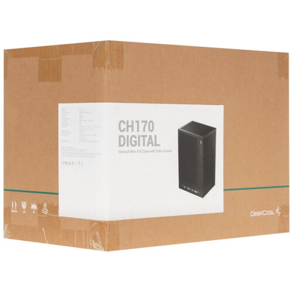 Корпус DEEPCOOL CH170 DIGITAL [R-CH170-BKNPI0D-G-1] черный