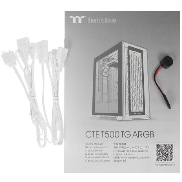 Корпус Thermaltake CTE T500 TG ARGB Snow [CA-1X8-00F6WN-01] белый