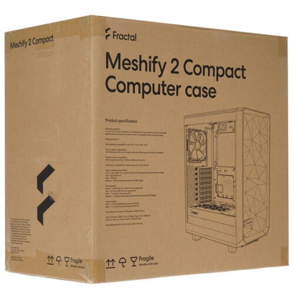 Корпус Fractal Design Meshify 2 Compact [FD-C-MES2C-02] черный