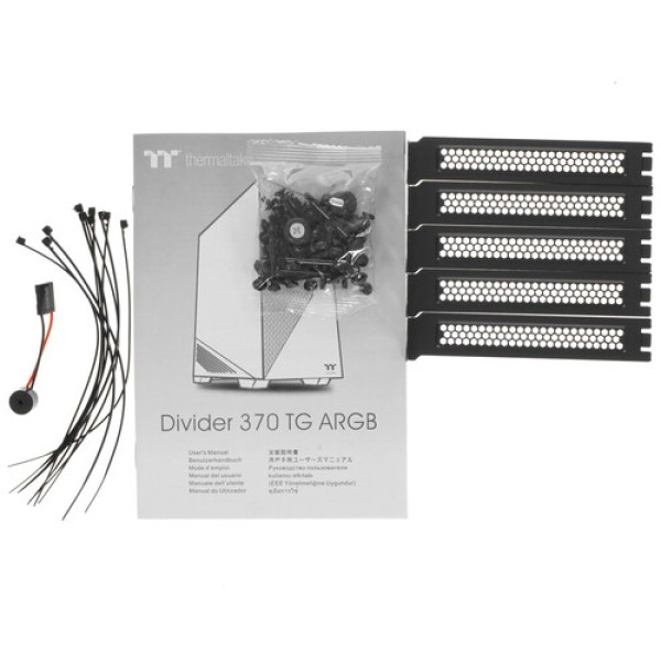 Корпус Thermaltake Divider 370 TG ARGB Snow [CA-1S4-00M6WN-00] белый
