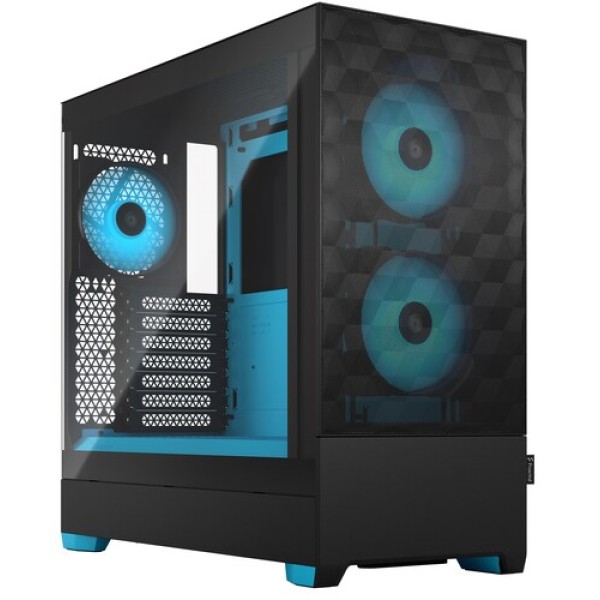 Корпус Fractal Design Pop Air RGB Cyan [FD-C-POR1A-02] черный