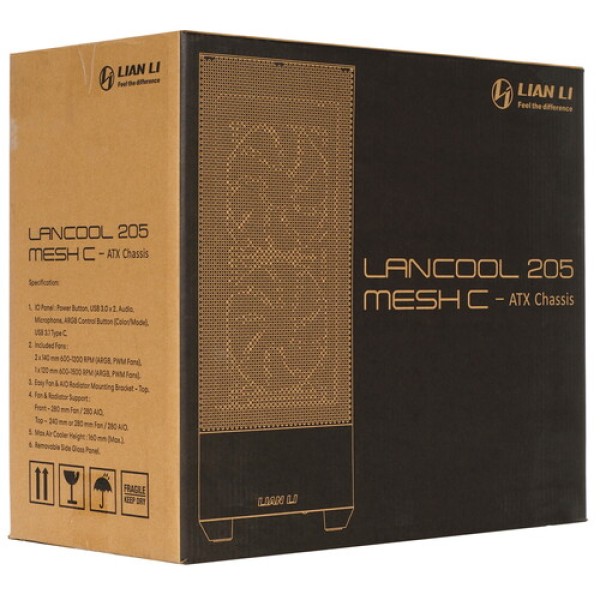 Корпус LIAN LI LANCOOL 205 MESH [G99.OE764CX.R0] черный
