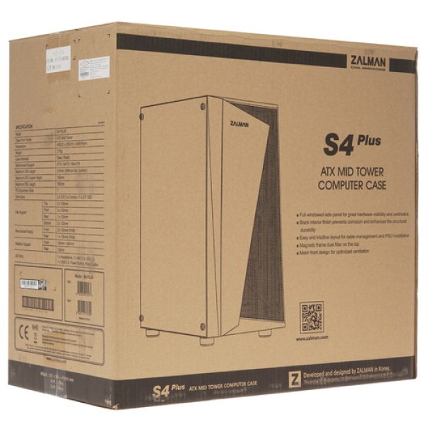 Корпус ZALMAN S4 PLUS черный