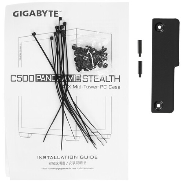 Корпус GIGABYTE C500 PANORAMIC STEALTH [28300-C500B-1CKR] черный