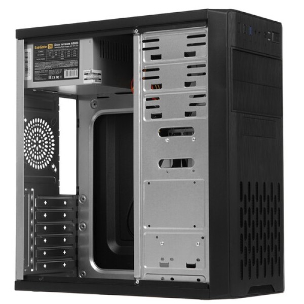 Корпус ExeGate CP-606U-AB600 [EX292999RUS] черный