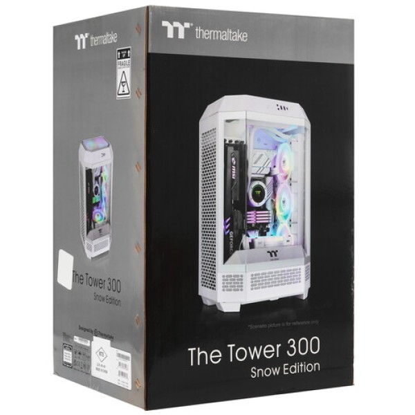 Корпус Thermaltake The Tower 300 Snow [CA-1Y4-00S6WN-00] белый