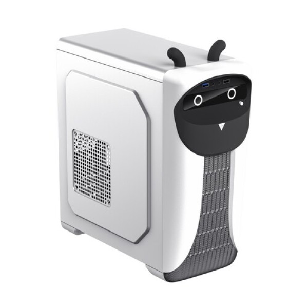 Корпус GameMax Cute Owl BK [Cute OWL White-Black] белый