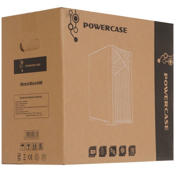 Корпус Powercase Mistral Micro X4W [CMMXW-L4] белый
