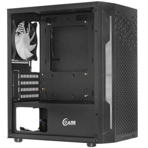 Корпус Powercase Mistral Micro Z3B Mesh LED [CMIMZB-L3] черный
