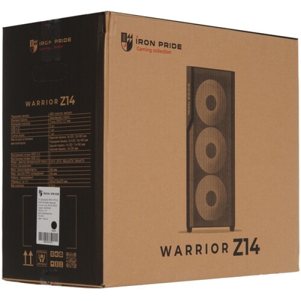 Корпус Iron Pride WARRIOR Z14 [УФ-00002360] черный