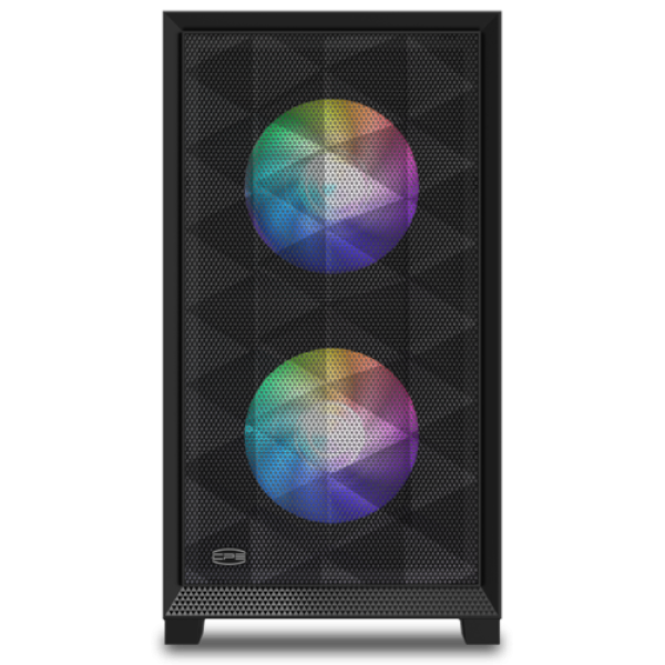 Корпус PCCooler C3D310 BK ARGB [C3D310-BKP2-GL] черный