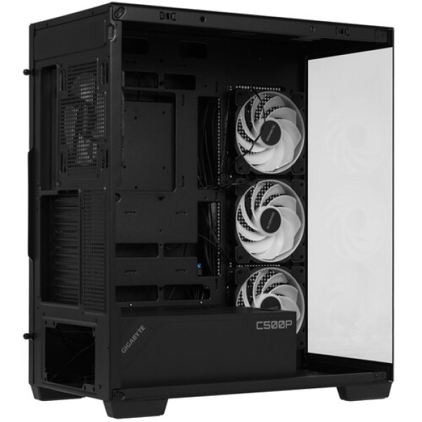 Корпус GIGABYTE C500 PANORAMIC STEALTH [28300-C500B-1CKR] черный