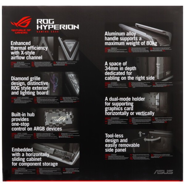 Корпус ASUS ROG Hyperion GR701 [90DC00F0-B39000] черный