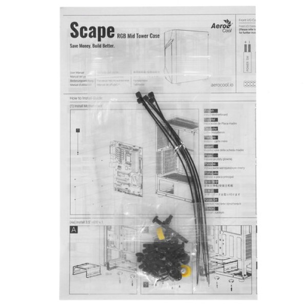 Корпус AeroCool Scape G [ACCM-PV36013.11] черный
