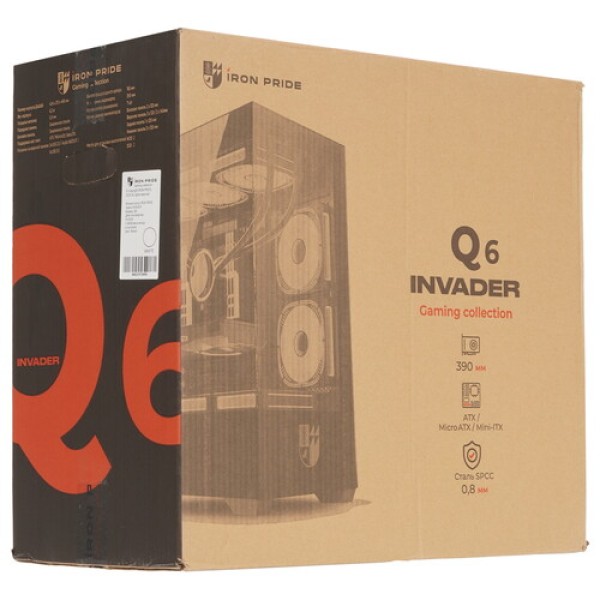 Корпус Iron Pride INVADER Q6 [УФ-00002445] белый