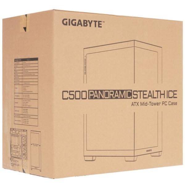 Корпус GIGABYTE C500 PANORAMIC STEALTH ICE [GB-C500PI ST] белый