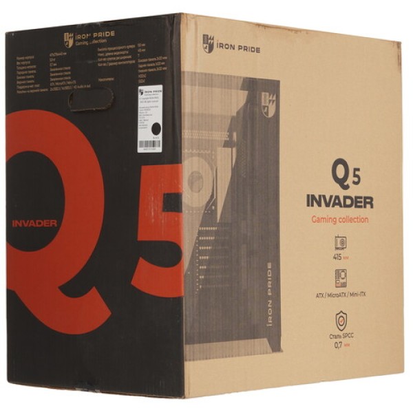 Корпус Iron Pride INVADER Q5 [УФ-00002446] черный