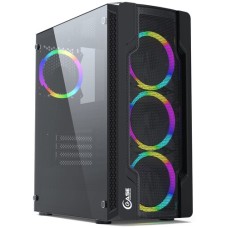 Корпус PowerCase Mistral X4 Mesh LED [CMIXB-L4] черный