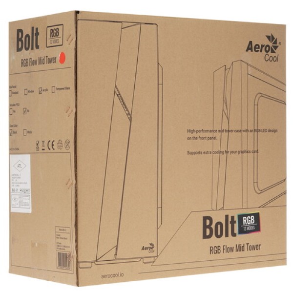 Корпус AeroCool Bolt [ACCM-PV15012.11] черный