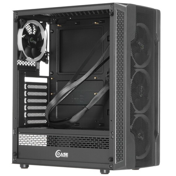 Корпус PowerCase Mistral X4 Mesh LED [CMIXB-L4] черный