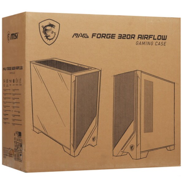 Корпус MSI MAG FORGE 320R AIRFLOW [306-7G23R21-809] черный