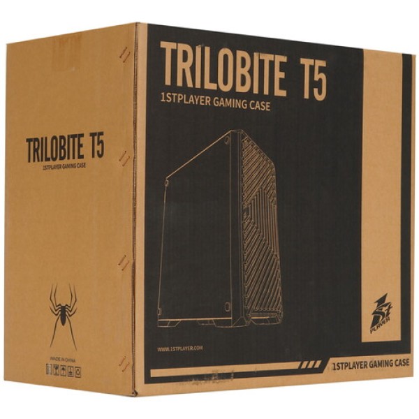 Корпус 1STPLAYER TRILOBITE T5 Black [T5-BK-4F1] черный