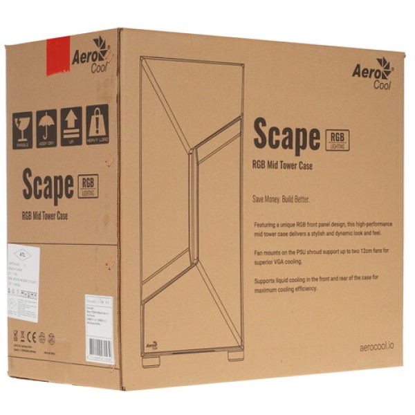 Корпус AeroCool Scape G [ACCM-PV36013.11] черный